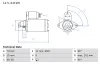 Starter 12 V 0,8 kW BOSCH 0 986 020 551 Bild Starter 12 V 0,8 kW BOSCH 0 986 020 551