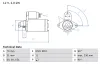 Starter 12 V 2 kW BOSCH 0 986 022 880