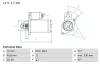 Starter 12 V 1,7 kW BOSCH 0 986 025 130 Bild Starter 12 V 1,7 kW BOSCH 0 986 025 130