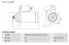 Starter 12 V 1,1 kW BOSCH 0 986 029 110