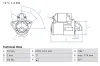Starter 12 V 1,2 kW BOSCH 0 986 029 260