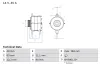Generator 14 V BOSCH 0 986 033 880