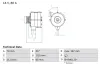 Generator 14 V BOSCH 0 986 034 120