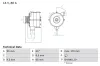 Generator 14 V BOSCH 0 986 034 710