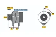 Generator 14 V BOSCH 0 986 036 690
