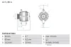 Generator 14 V BOSCH 0 986 041 381