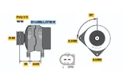 Generator 14 V BOSCH 0 986 041 900