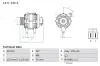 Generator 14 V BOSCH 0 986 045 611