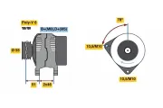 Generator 14 V BOSCH 0 986 080 530