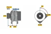 Generator 14 V BOSCH 0 986 081 220