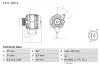 Generator 14 V BOSCH 0 986 082 410