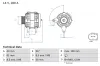 Generator 14 V BOSCH 0 986 084 250