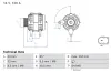 Generator 14 V BOSCH 0 986 084 670