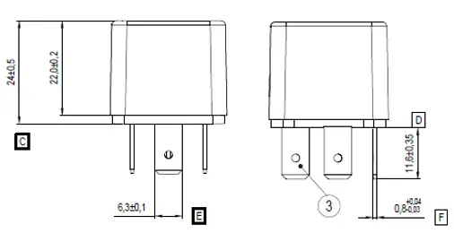 Relais, Arbeitsstrom 24 V BOSCH 0 986 332 205 Bild Relais, Arbeitsstrom 24 V BOSCH 0 986 332 205