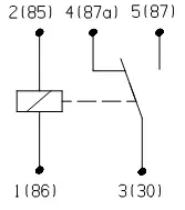 Relais, Arbeitsstrom 24 V BOSCH 0 986 332 405 Bild Relais, Arbeitsstrom 24 V BOSCH 0 986 332 405