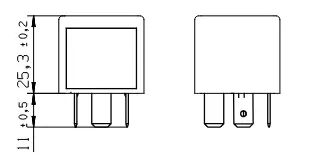 Relais, Arbeitsstrom 24 V BOSCH 0 986 332 405 Bild Relais, Arbeitsstrom 24 V BOSCH 0 986 332 405
