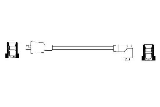 Zündleitung Zündspule zum Verteiler BOSCH 0 986 356 099 Bild Zündleitung Zündspule zum Verteiler BOSCH 0 986 356 099