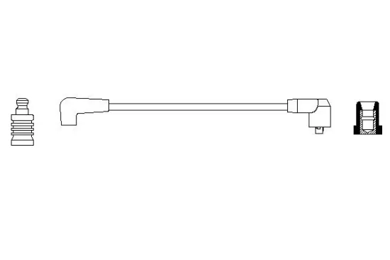 Zündleitung Zündspule zum Verteiler BOSCH 0 986 356 124 Bild Zündleitung Zündspule zum Verteiler BOSCH 0 986 356 124