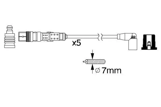 Zündleitungssatz BOSCH 0 986 356 318 Bild Zündleitungssatz BOSCH 0 986 356 318