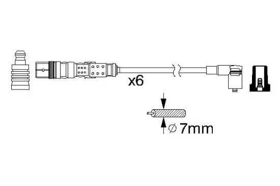 Zündleitungssatz BOSCH 0 986 356 347 Bild Zündleitungssatz BOSCH 0 986 356 347