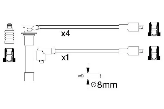 Zündleitungssatz BOSCH 0 986 356 770 Bild Zündleitungssatz BOSCH 0 986 356 770