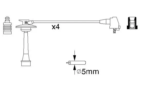 Zündleitungssatz BOSCH 0 986 356 933 Bild Zündleitungssatz BOSCH 0 986 356 933