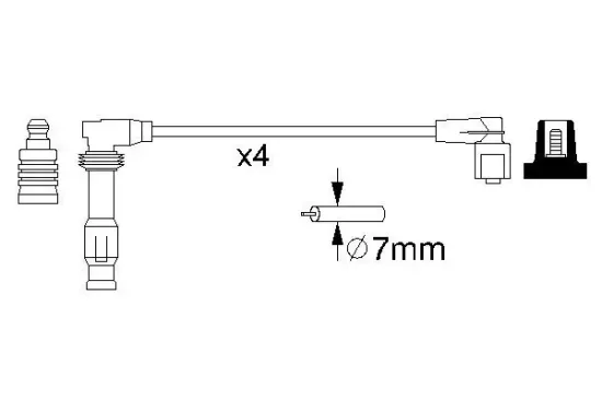 Zündleitungssatz BOSCH 0 986 356 986 Bild Zündleitungssatz BOSCH 0 986 356 986