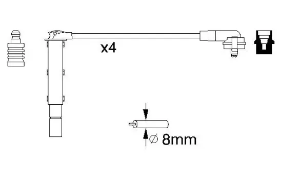 Zündleitungssatz BOSCH 0 986 357 090 Bild Zündleitungssatz BOSCH 0 986 357 090