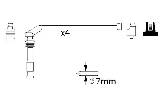 Zündleitungssatz BOSCH 0 986 357 126 Bild Zündleitungssatz BOSCH 0 986 357 126