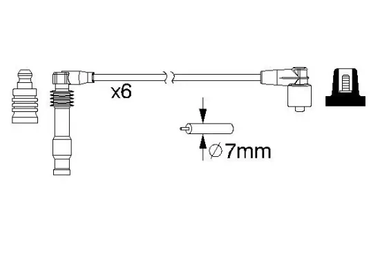 Zündleitungssatz BOSCH 0 986 357 162 Bild Zündleitungssatz BOSCH 0 986 357 162