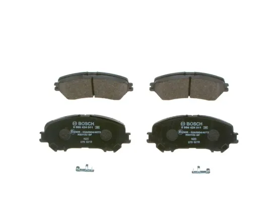 Bremsbelagsatz, Scheibenbremse Vorderachse BOSCH 0 986 424 011 Bild Bremsbelagsatz, Scheibenbremse Vorderachse BOSCH 0 986 424 011