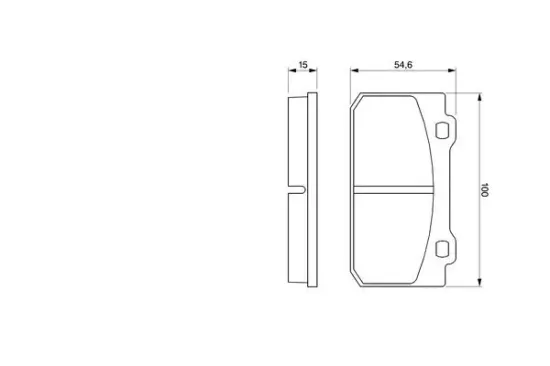 Bremsbelagsatz, Scheibenbremse Vorderachse BOSCH 0 986 424 117 Bild Bremsbelagsatz, Scheibenbremse Vorderachse BOSCH 0 986 424 117