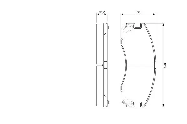 Bremsbelagsatz, Scheibenbremse Vorderachse BOSCH 0 986 424 230