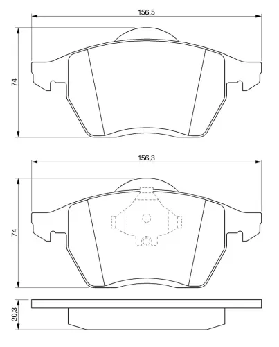 Bremsbelagsatz, Scheibenbremse BOSCH 0 986 494 003 Bild Bremsbelagsatz, Scheibenbremse BOSCH 0 986 494 003