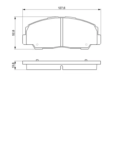 Bremsbelagsatz, Scheibenbremse Vorderachse BOSCH 0 986 424 297 Bild Bremsbelagsatz, Scheibenbremse Vorderachse BOSCH 0 986 424 297