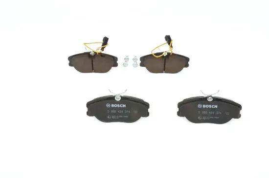 Bremsbelagsatz, Scheibenbremse Vorderachse BOSCH 0 986 424 374 Bild Bremsbelagsatz, Scheibenbremse Vorderachse BOSCH 0 986 424 374
