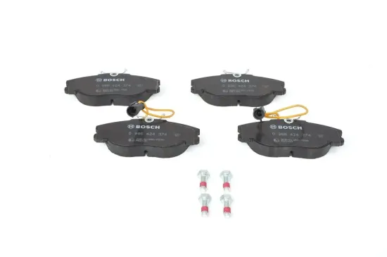 Bremsbelagsatz, Scheibenbremse Vorderachse BOSCH 0 986 424 374 Bild Bremsbelagsatz, Scheibenbremse Vorderachse BOSCH 0 986 424 374