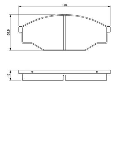 Bremsbelagsatz, Scheibenbremse BOSCH 0 986 424 382 Bild Bremsbelagsatz, Scheibenbremse BOSCH 0 986 424 382