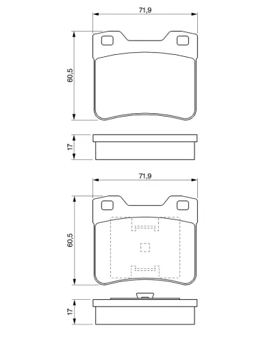 Bremsbelagsatz, Scheibenbremse BOSCH 0 986 424 411 Bild Bremsbelagsatz, Scheibenbremse BOSCH 0 986 424 411