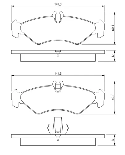 Bremsbelagsatz, Scheibenbremse BOSCH 0 986 424 463 Bild Bremsbelagsatz, Scheibenbremse BOSCH 0 986 424 463