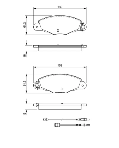 Bremsbelagsatz, Scheibenbremse Vorderachse BOSCH 0 986 424 511 Bild Bremsbelagsatz, Scheibenbremse Vorderachse BOSCH 0 986 424 511