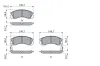 Bremsbelagsatz, Scheibenbremse BOSCH 0 986 424 523 Bild Bremsbelagsatz, Scheibenbremse BOSCH 0 986 424 523