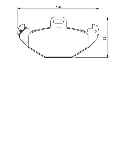 Bremsbelagsatz, Scheibenbremse BOSCH 0 986 424 532 Bild Bremsbelagsatz, Scheibenbremse BOSCH 0 986 424 532