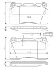 Bremsbelagsatz, Scheibenbremse BOSCH 0 986 424 577 Bild Bremsbelagsatz, Scheibenbremse BOSCH 0 986 424 577