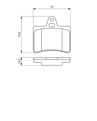 Bremsbelagsatz, Scheibenbremse Hinterachse BOSCH 0 986 424 580 Bild Bremsbelagsatz, Scheibenbremse Hinterachse BOSCH 0 986 424 580