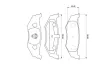 Bremsbelagsatz, Scheibenbremse BOSCH 0 986 424 585 Bild Bremsbelagsatz, Scheibenbremse BOSCH 0 986 424 585