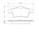 Bremsbelagsatz, Scheibenbremse Vorderachse Hinterachse BOSCH 0 986 424 617