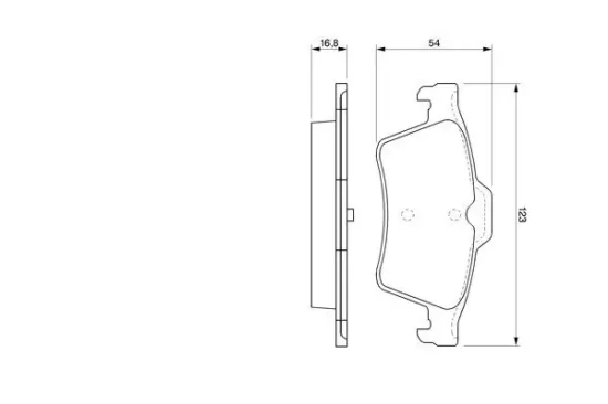 Bremsbelagsatz, Scheibenbremse Vorderachse Hinterachse BOSCH 0 986 424 617 Bild Bremsbelagsatz, Scheibenbremse Vorderachse Hinterachse BOSCH 0 986 424 617