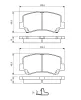 Bremsbelagsatz, Scheibenbremse Vorderachse BOSCH 0 986 424 626 Bild Bremsbelagsatz, Scheibenbremse Vorderachse BOSCH 0 986 424 626