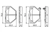 Bremsbelagsatz, Scheibenbremse BOSCH 0 986 424 630 Bild Bremsbelagsatz, Scheibenbremse BOSCH 0 986 424 630